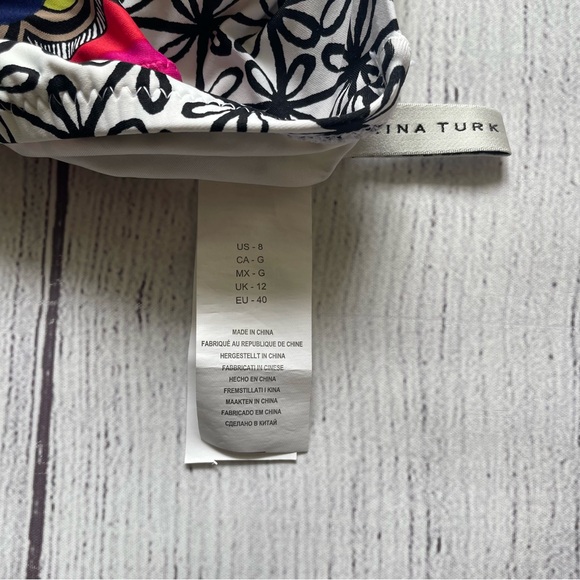 Trina Turk Tanzania Scarf Halter Tankini Swimsuit Size 8 - Picture 7 of 16